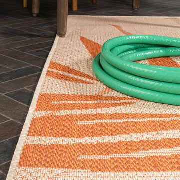 Havana Tropical Palm Leaf Indoor/outdoor Area Rug